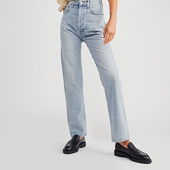 Agolde Denim - AGOLDE 90'S PINCH WAIST HIGH RISE STRAIGHT SOUNDWAVE SIZE 24